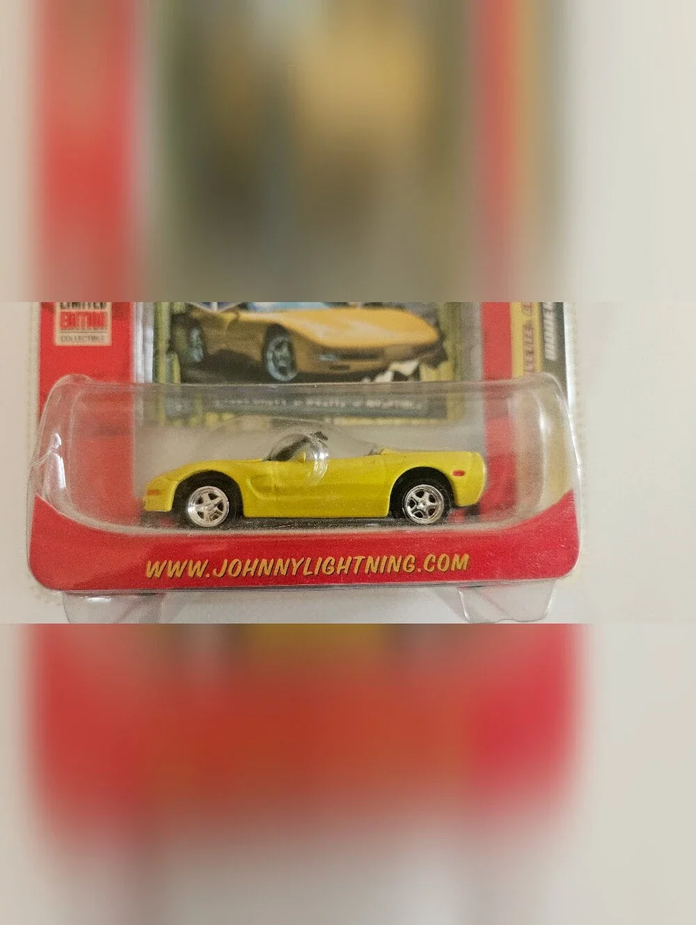 Johnny Lightning Yellow Modern Muscle Die-Cast Sports Car